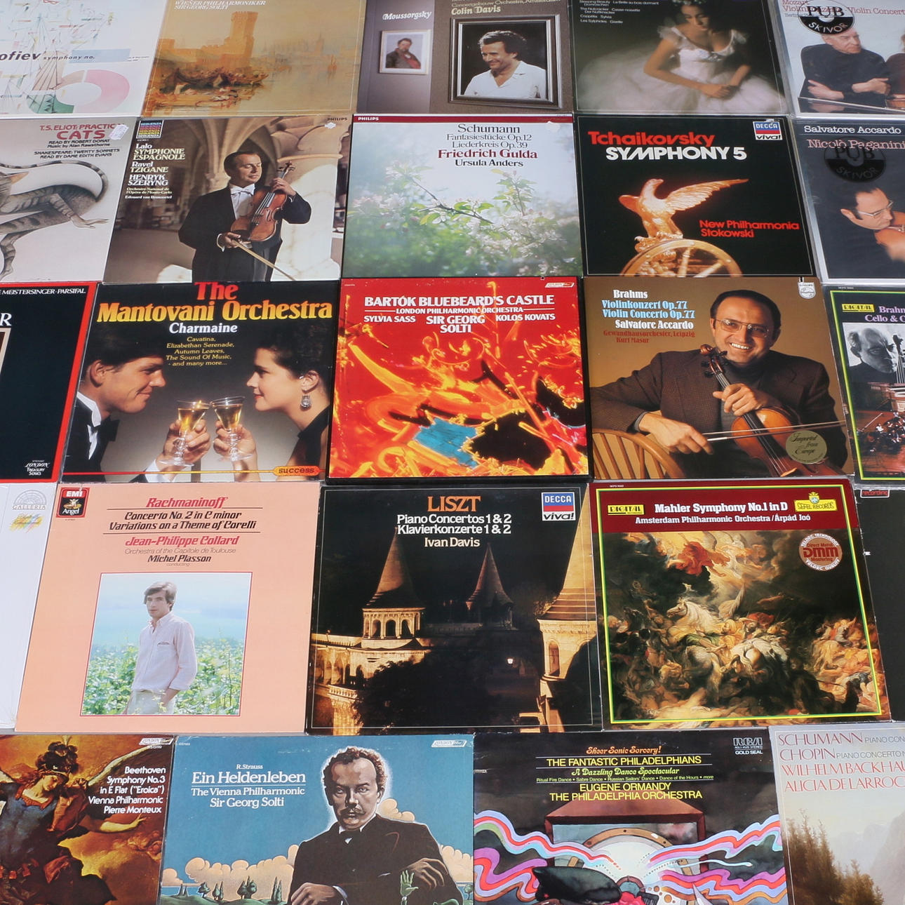 LP SKIVOR, 23 st. Klassisk musik.