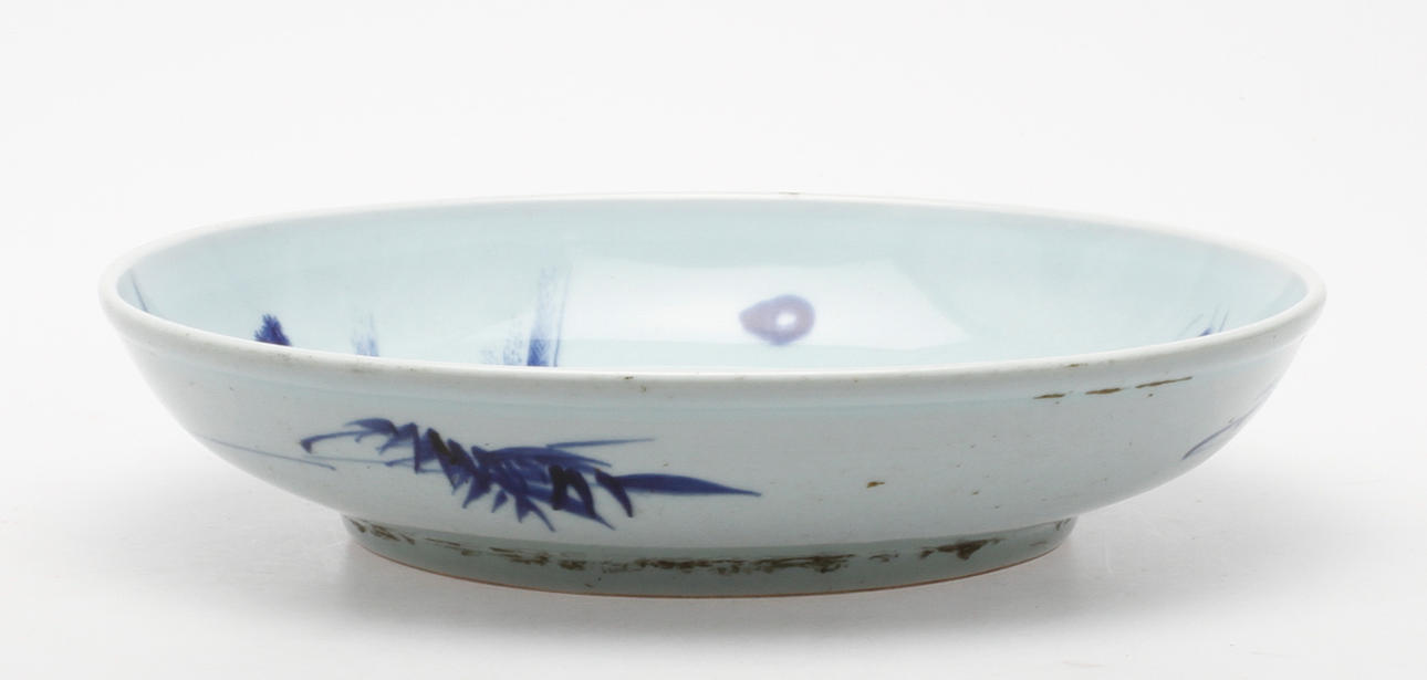 SKÅLFAT, Kina, blåvit dekor, 1800 tal.
