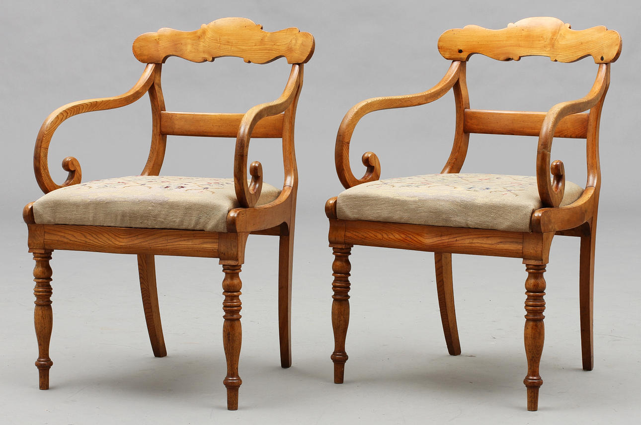 KARMSTOLAR, 1 par, senempire, Lindome.