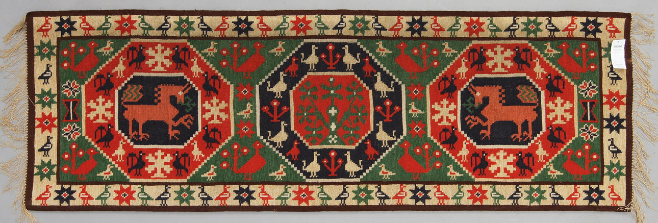 TEXTIL, allmoge, 1900-tal. 207 x 68 cm.