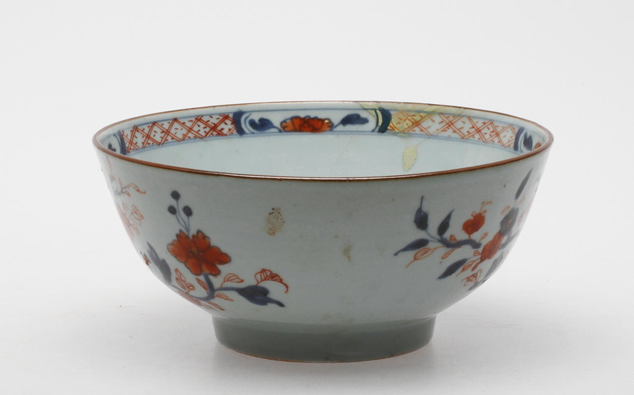 SKÅL, kina, blomsterdekor.