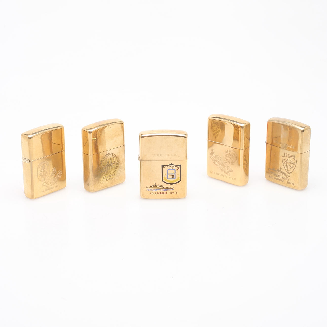 ENCENDEDOR, latón, 5 uds., Zippo, 1900.