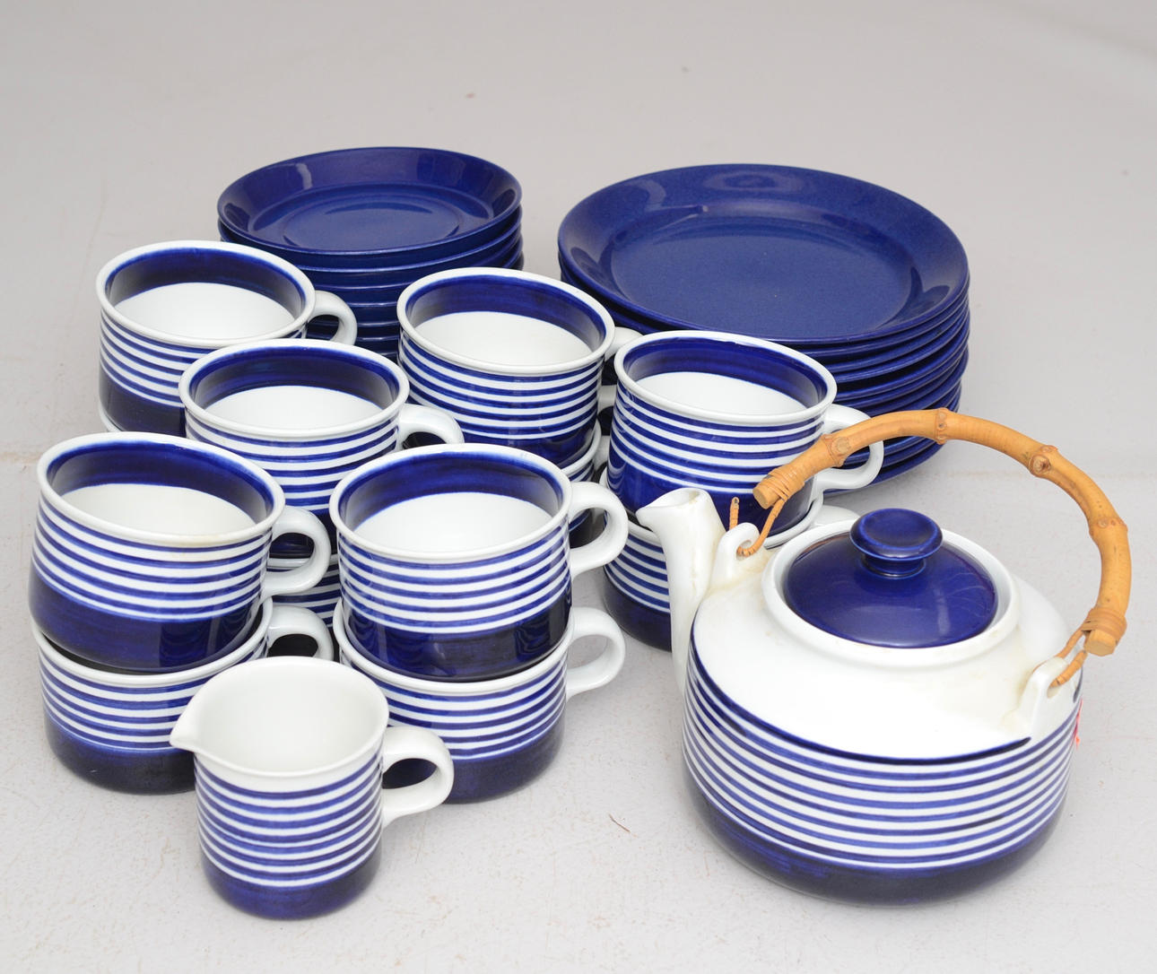 KARIN BJÖRQVIST. Kobolt, Gustavsberg tesæt.