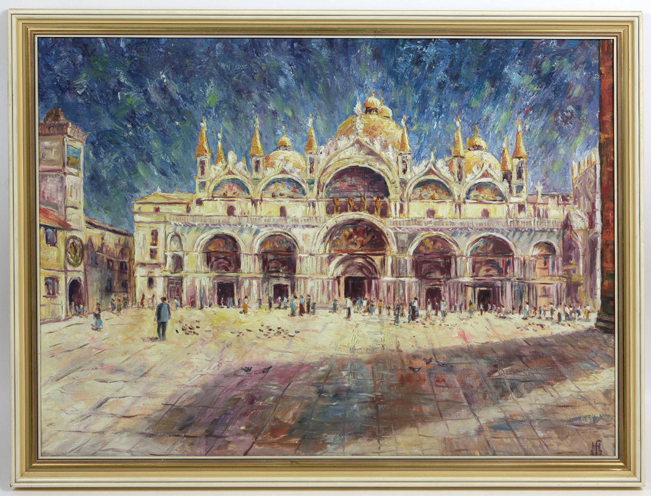 HELMUT FIEDLER. Venedig, Ölgemälde.