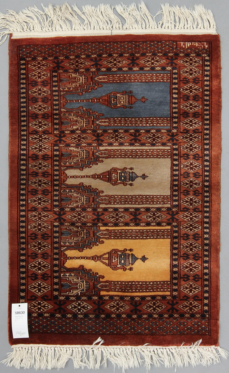 BÖNEMATTA, 1900-tal. 91 x 62 cm.