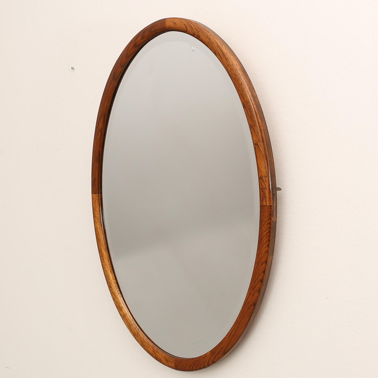 SPEGEL, oval, ek, 1900-tal.