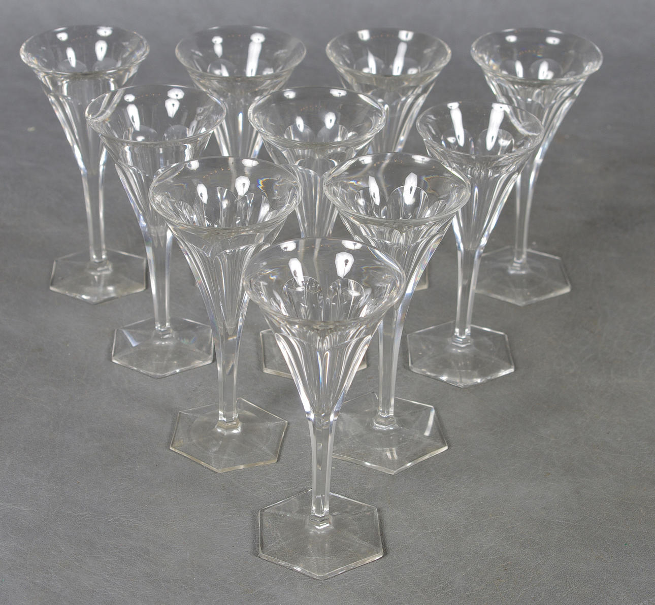 SNAPSGLAS, kristall, 10 stycken.