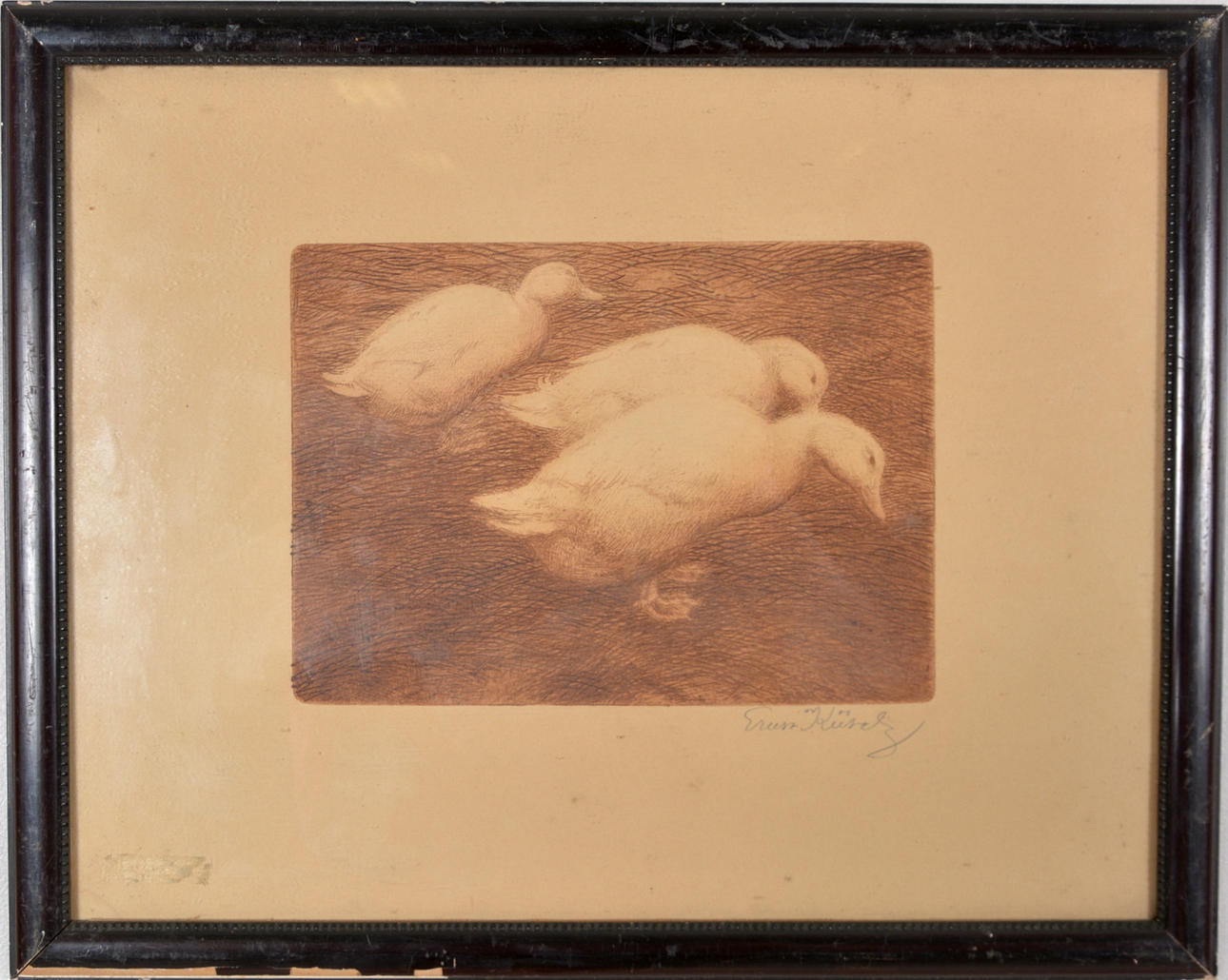 ERNST KÜSEL. Etsning.