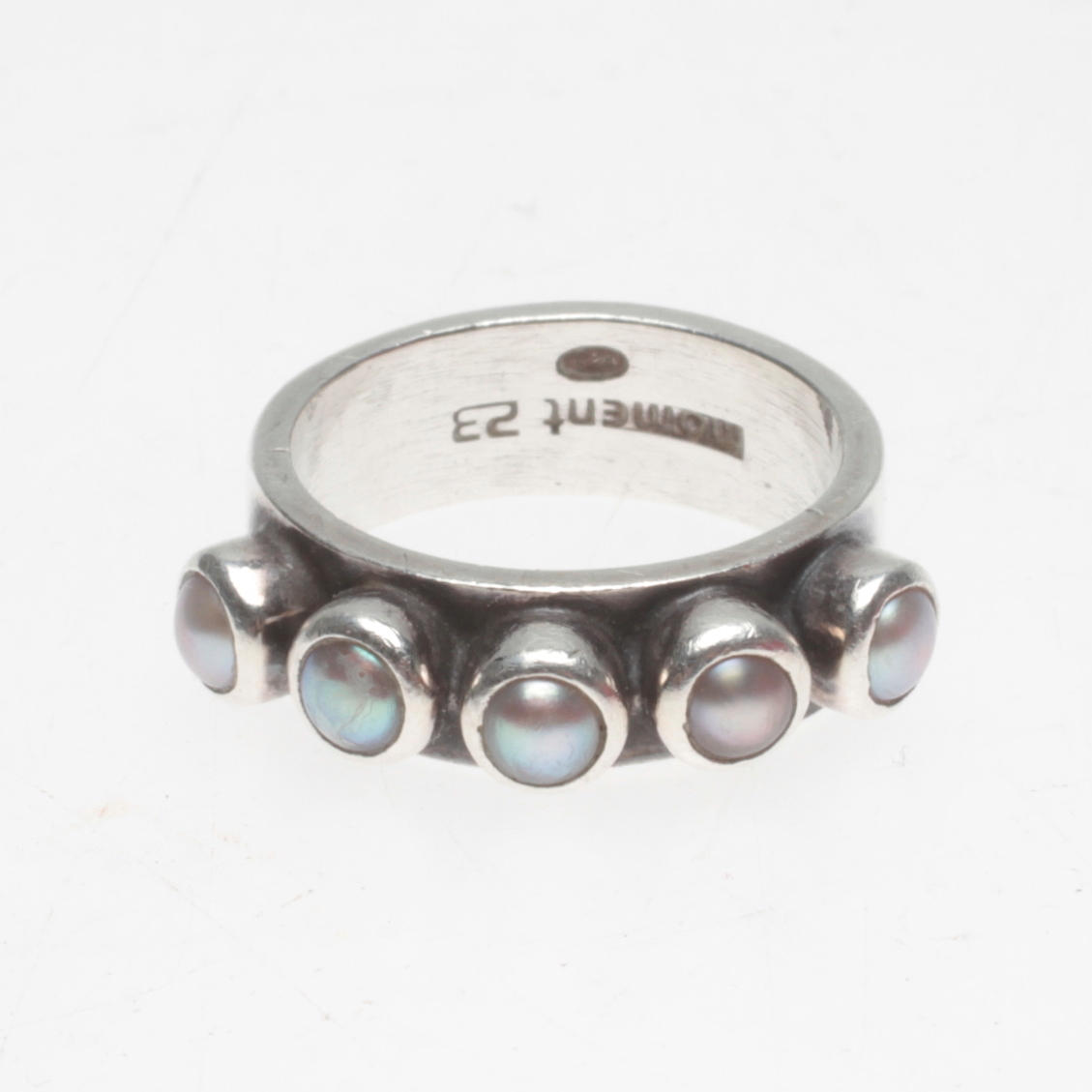 RING, silver, Moment 23.
