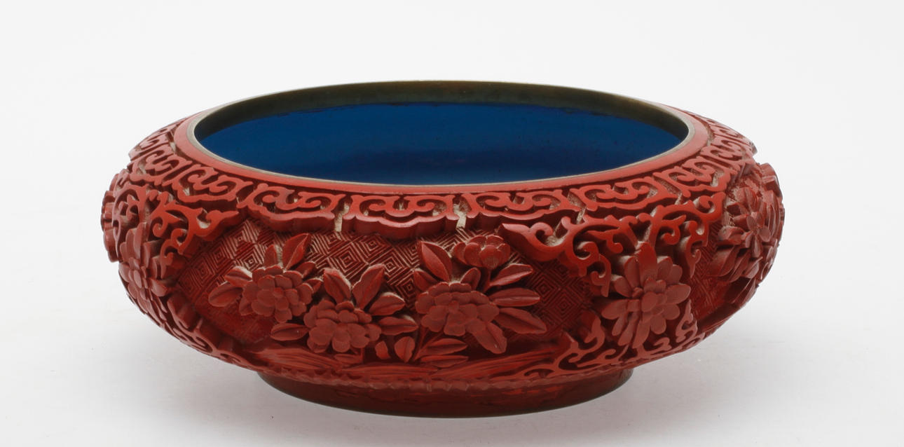 SKÅL, lackarbete, orientalisk.