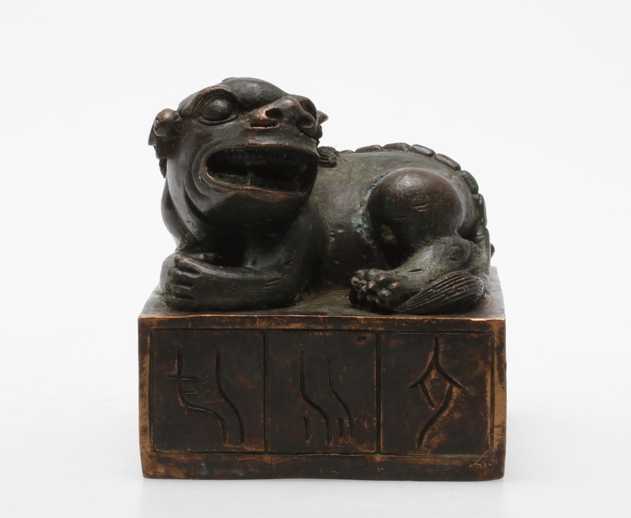 SIGILLSTÄMPEL, brons, ostindisk, 1800-1900-tal.