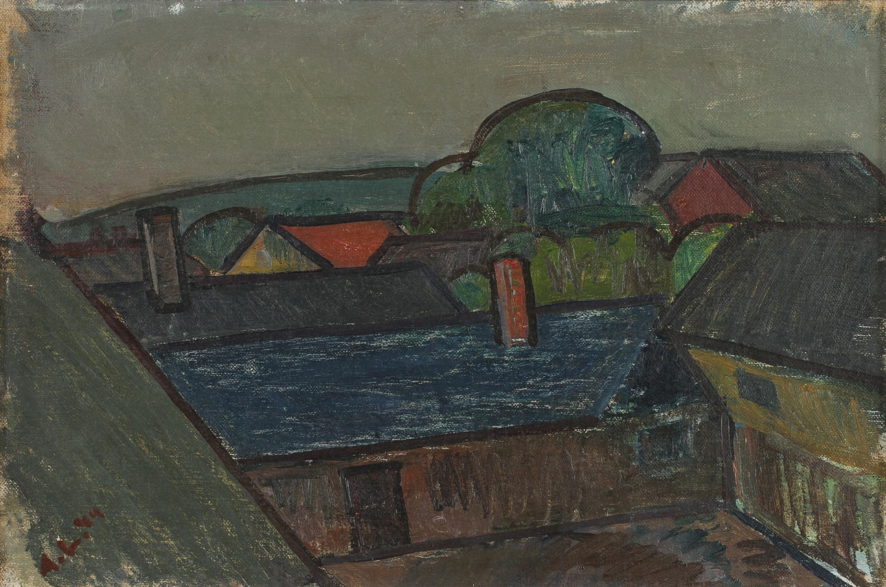 ALF LINDBERG. Olja på duk, signerad- 44.