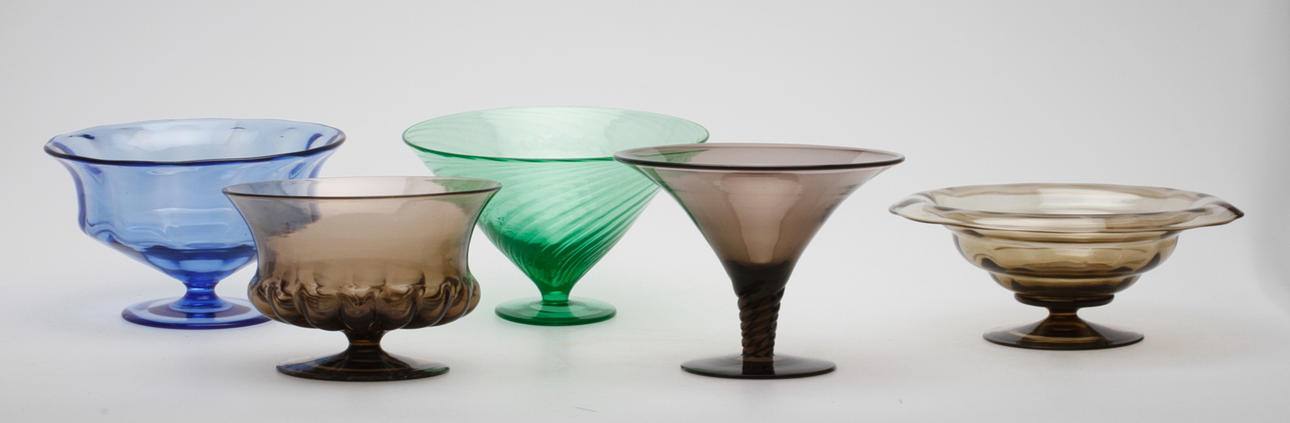 SKÅLAR, 5st, glas, bland annat Sandvik.