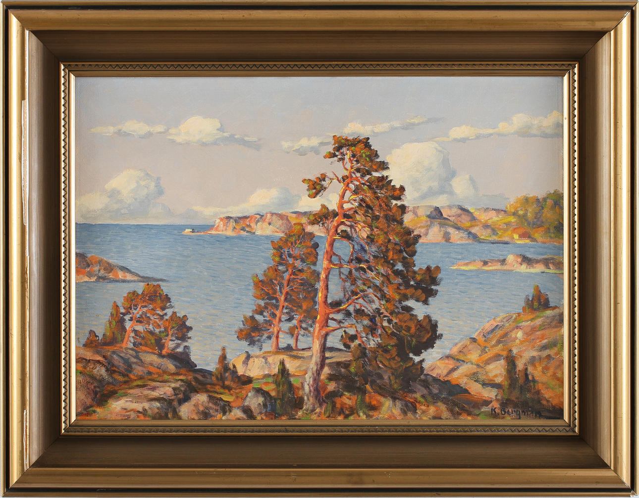 KARL BERGMAN. Olja på duk, signerad.