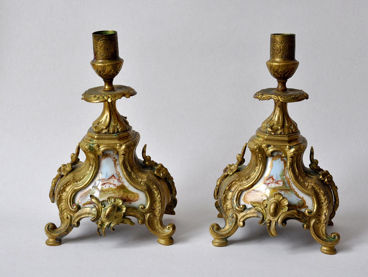 LJUSSTAKAR, ett par, nyrokoko.