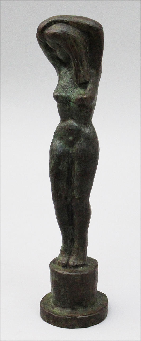 SIGGE BERGGREN. Modell. Patinerad brons. Signerad Berggren.