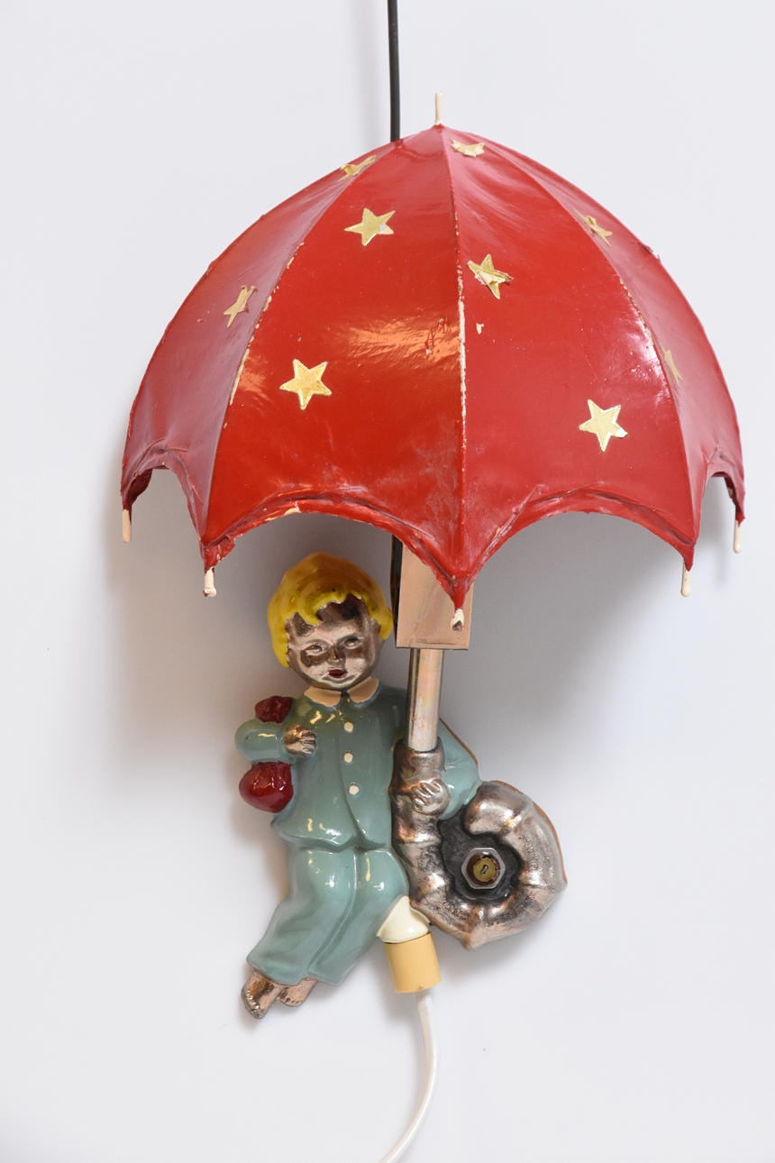 VÄGGLAMPA, " John Blund " 1950 tal.