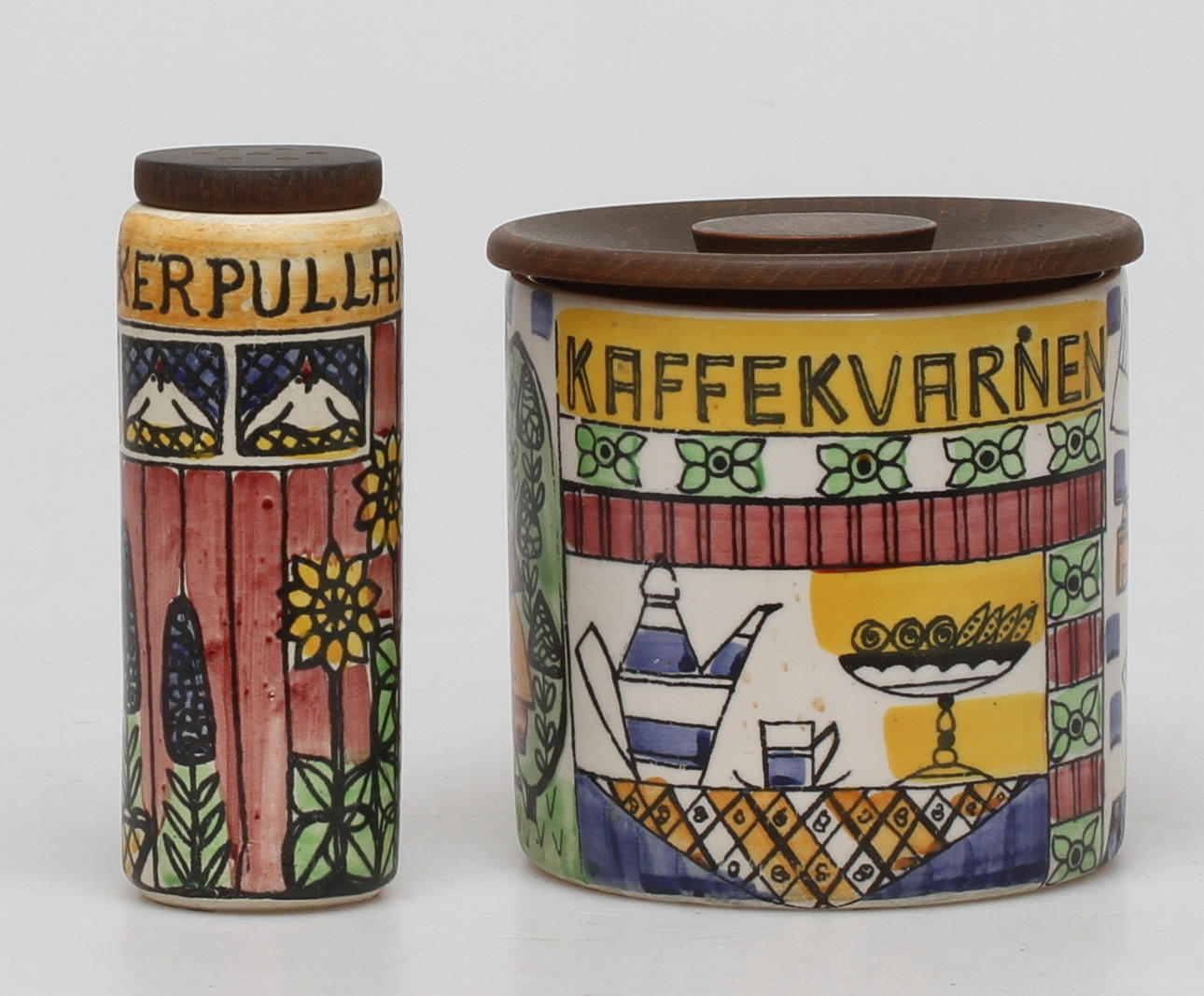 LOCKBURK samt SOCKERSTRÖARE, keramik, JIE Gantofta Design Anita Nylund.