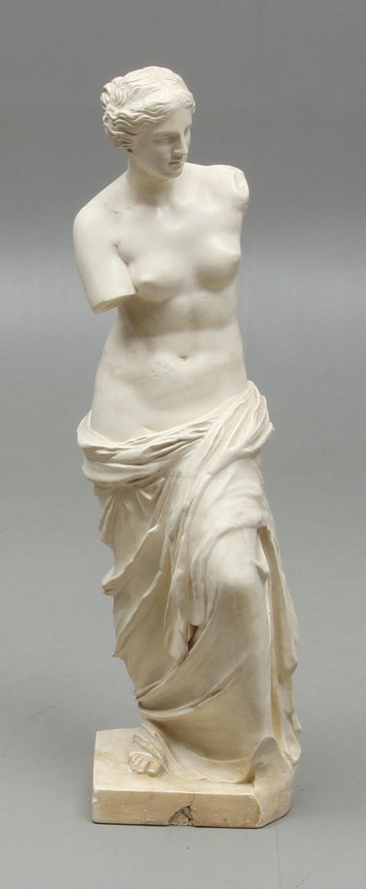 SKULPTUR i form av Afrodite, gips, 1900/2000-tal.