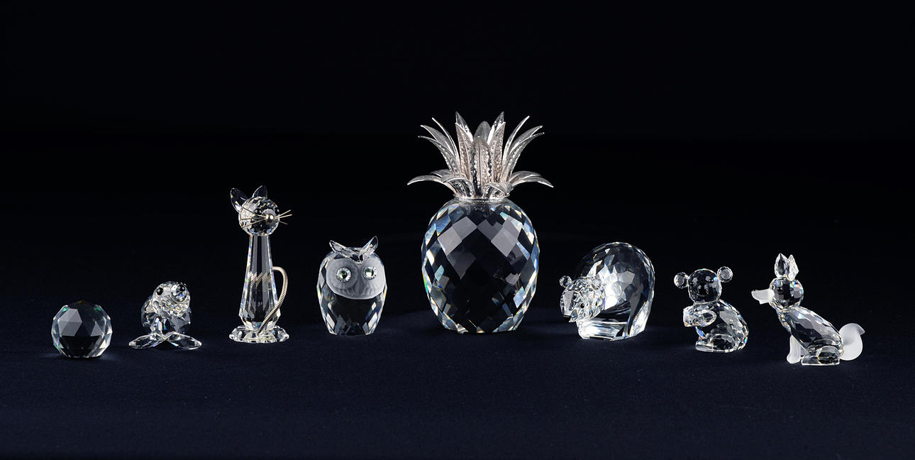 8 SWAROVSKI FIGUREN. Verschiedene Tiere.