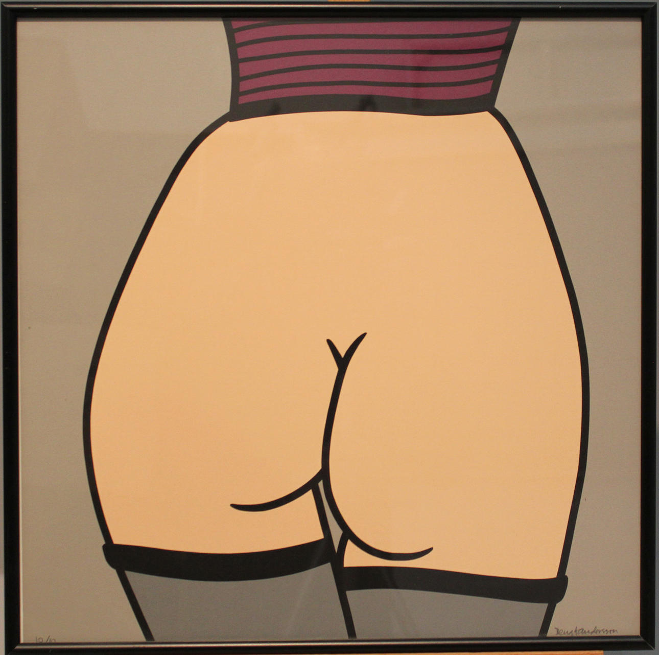 BENGT ANDERSSON. Modell. Färgserigrafi. Signerad. 10/25.