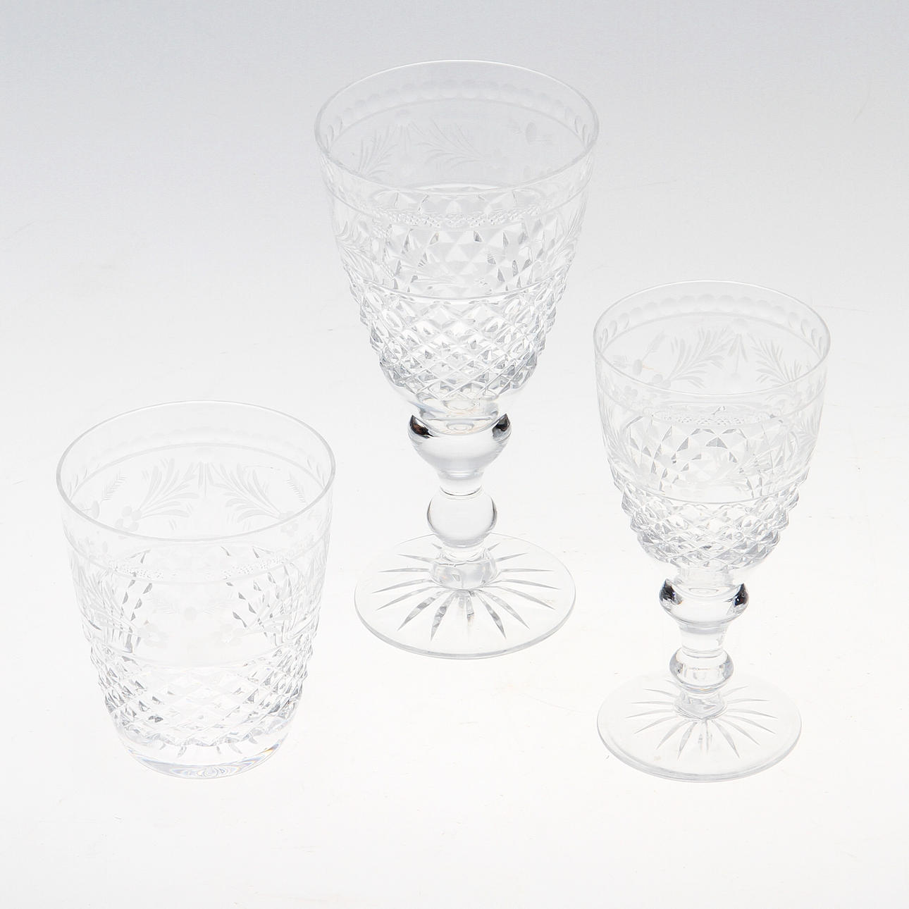 GLASSERVIS, 32 delar, "Elvira Madigan", Kosta.