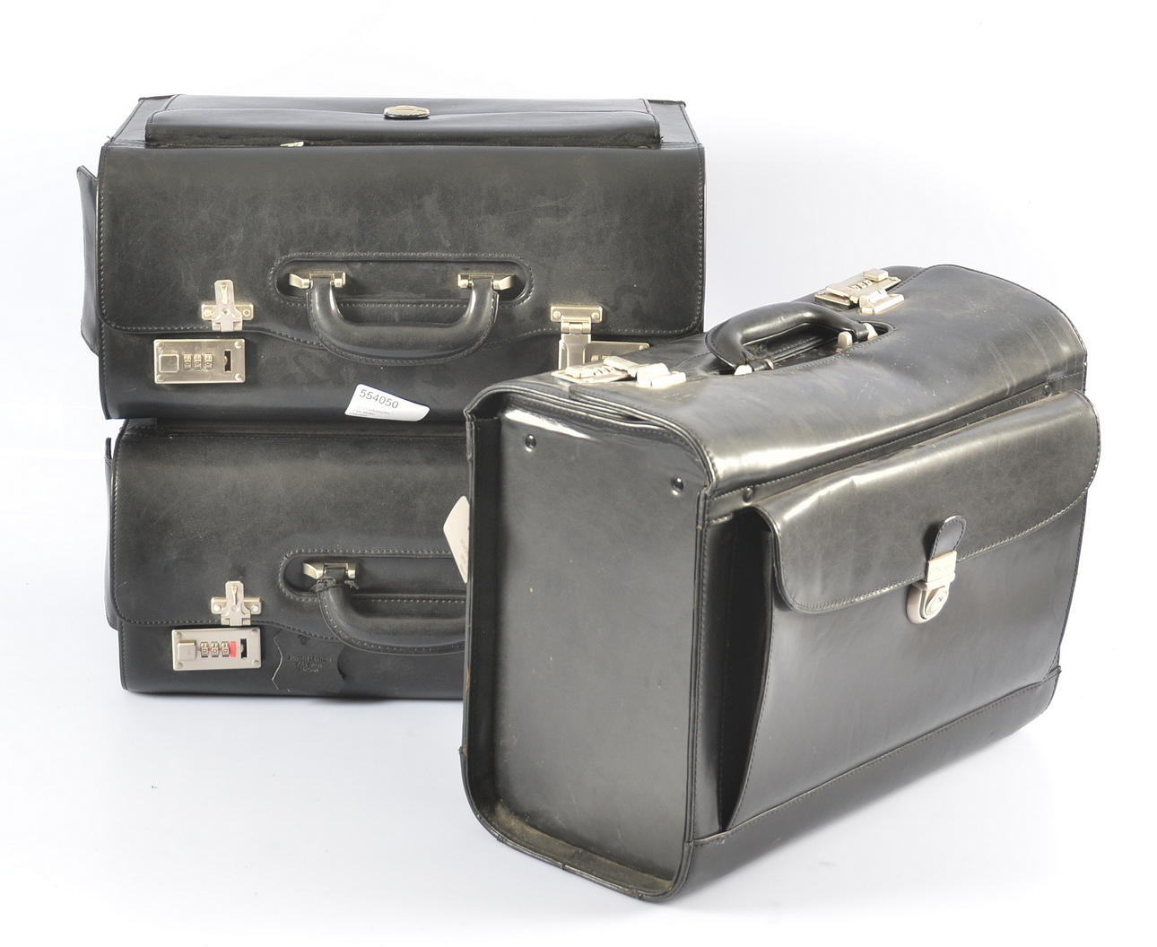 PILOTVÄSKOR, 3 st, läder, Cavalet.