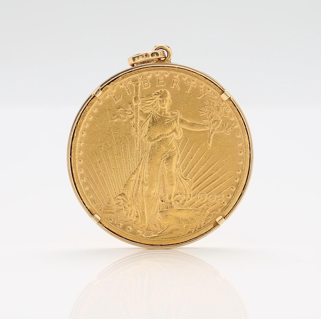 MONEDA DE ORO, 20 dolares, 1908, USA.