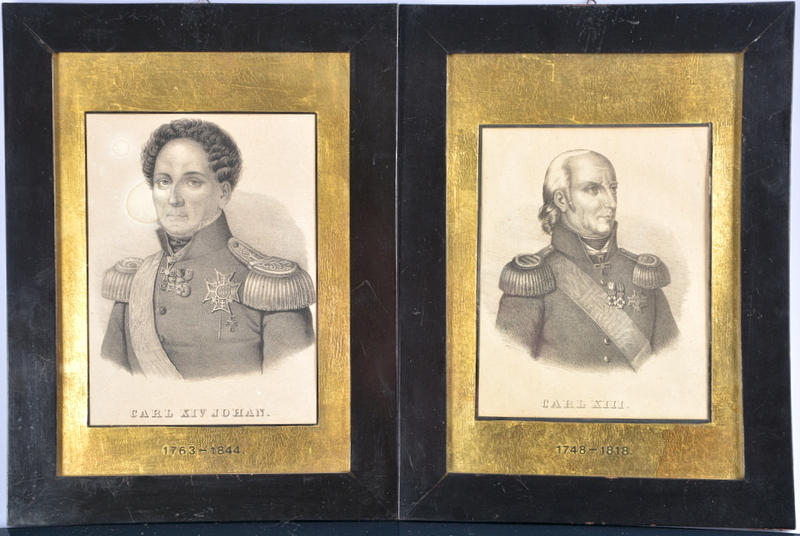 OIDENTIFIERAD KONSTNÄR. Kopparstick, 2 st.