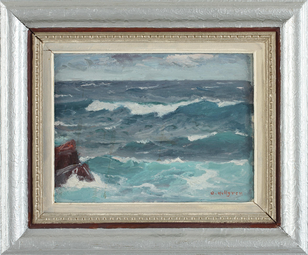 OSCAR HULLGREN. Olja på duk, signerad.