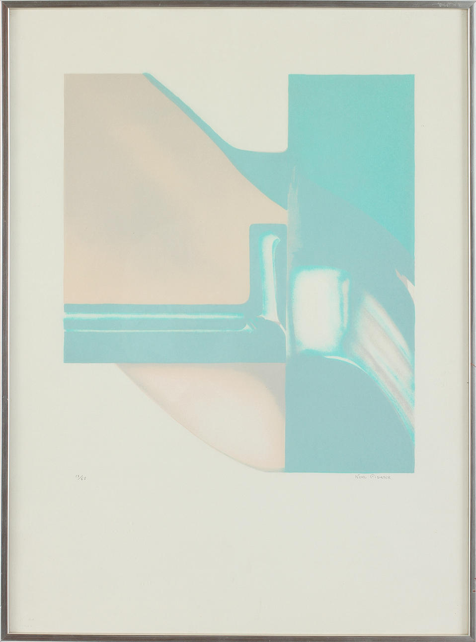 NOEL FIGNIER. Färglitografi, signerad och numrerad 17/65.