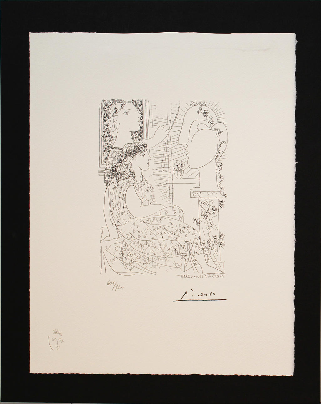 PABLO PICASSO. EFTER. Vollard Suite. Litografi. Signerad Picasso i trycket. 691/1200.