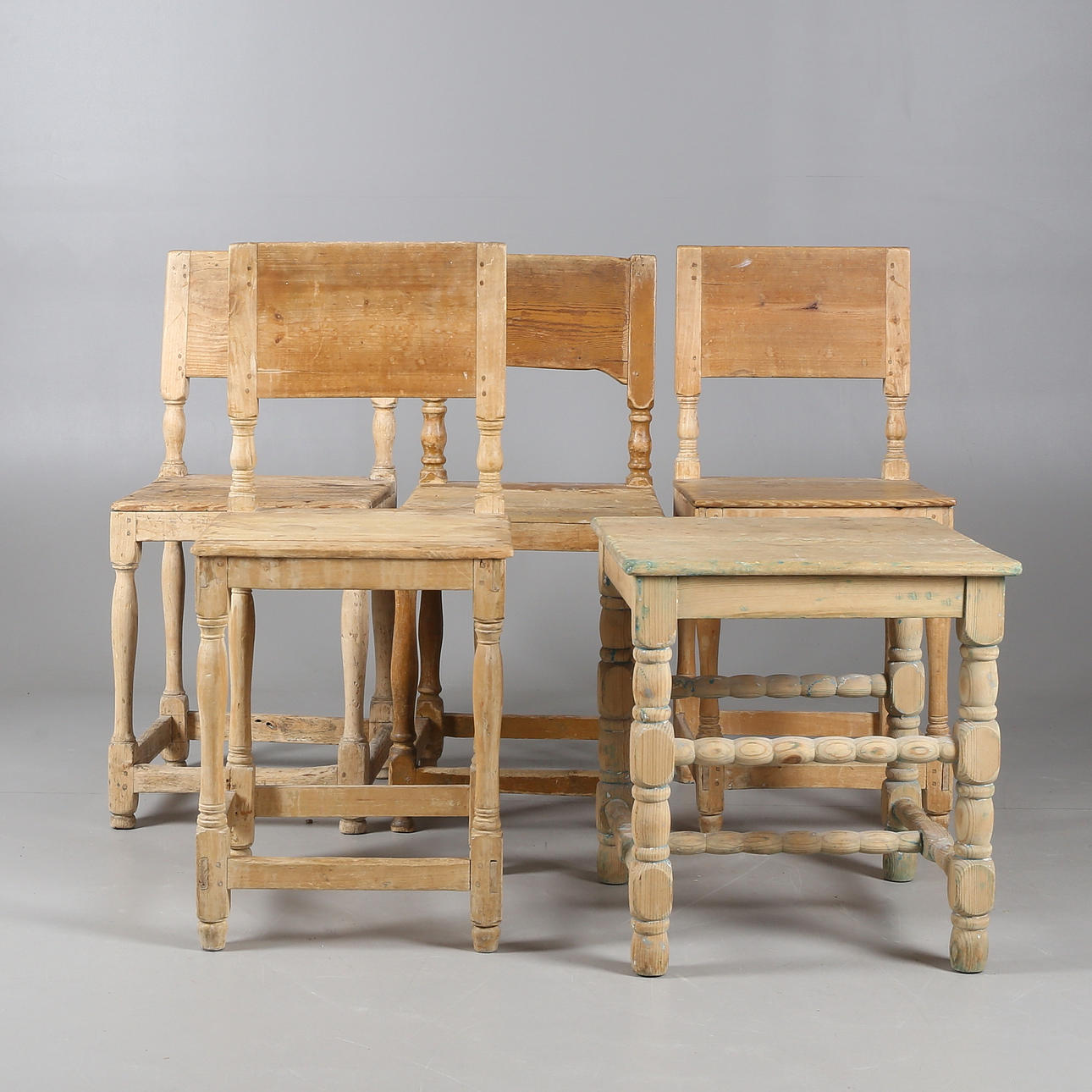 ALLMOGESTOLAR, 5 st, 18/1900-tal.