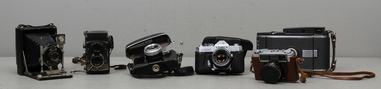 KAMEROR, 6 st, bland annat Rolleicord 3 Yashinca.