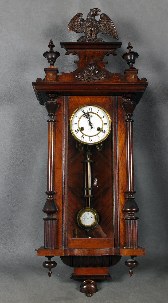 VÄGGUR, mahogny, Junghans.