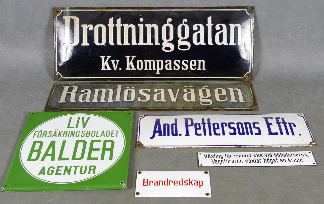 EMALJSKYLTAR, bl.a. Helsingborgsgator.