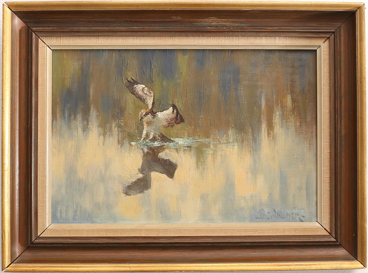 THURE WALLNER. Oil on Board, signed.