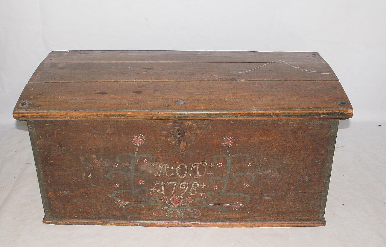 ATAÚD, madera, fechado 1798.