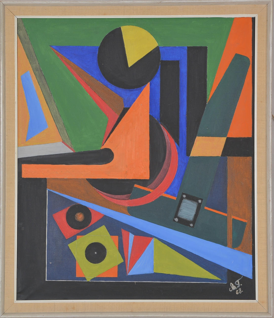 OIDENTIFIERAD KONSTNÄR. Olja på duk.