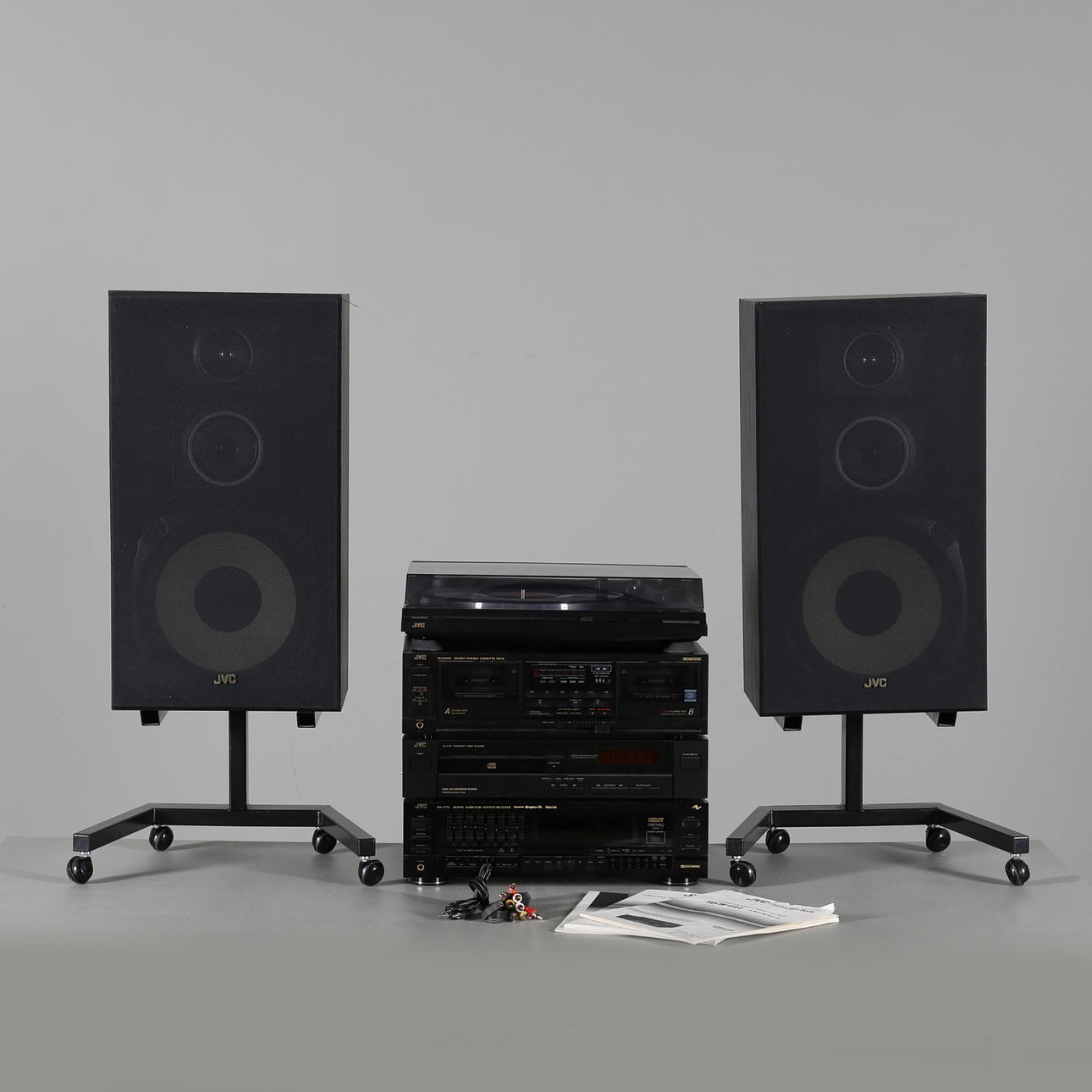 STEREO SYSTEM, 6 parts, JVC. 1980s.