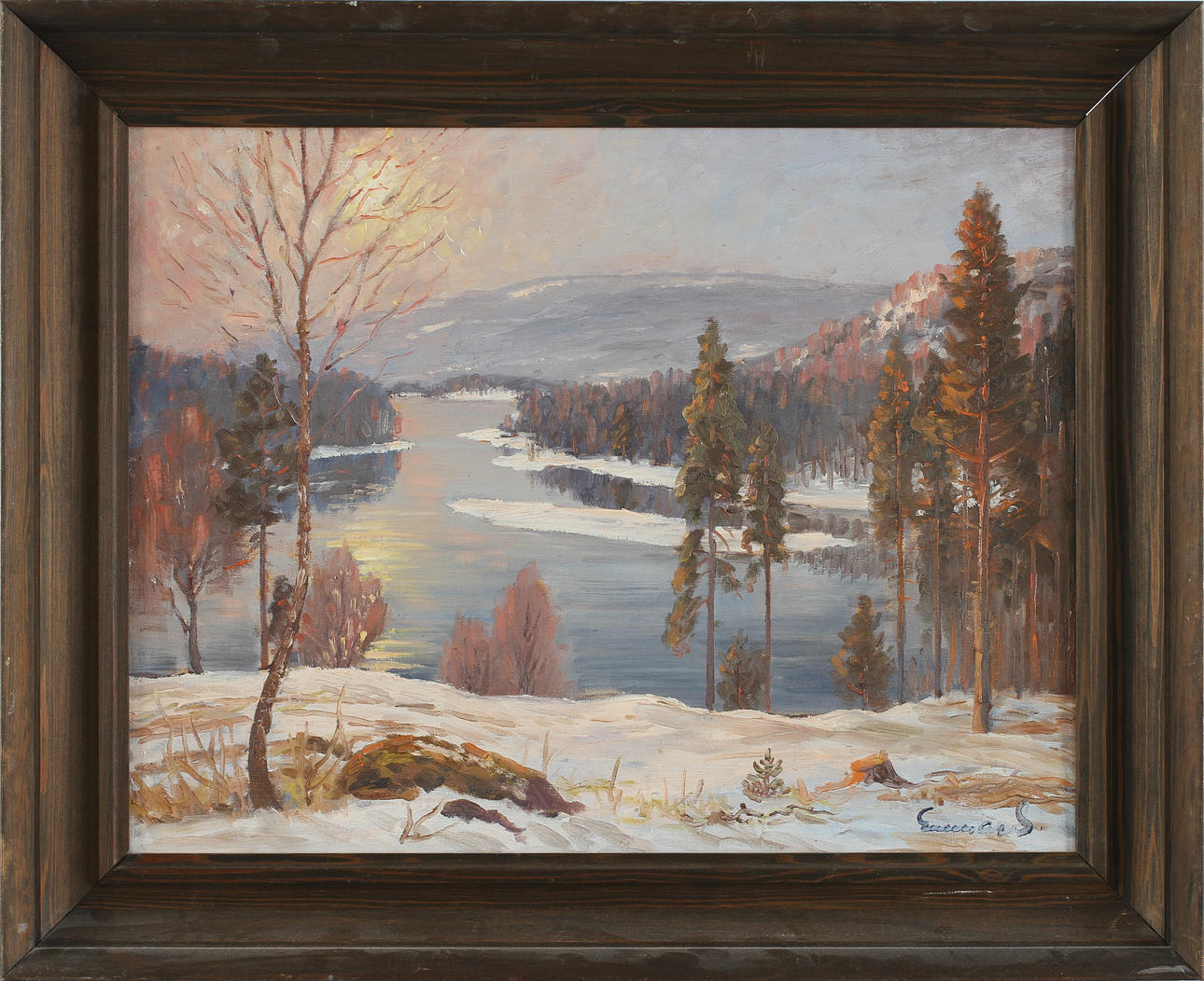 GUNNAR SANDBERG. Olja på duk, signerad.