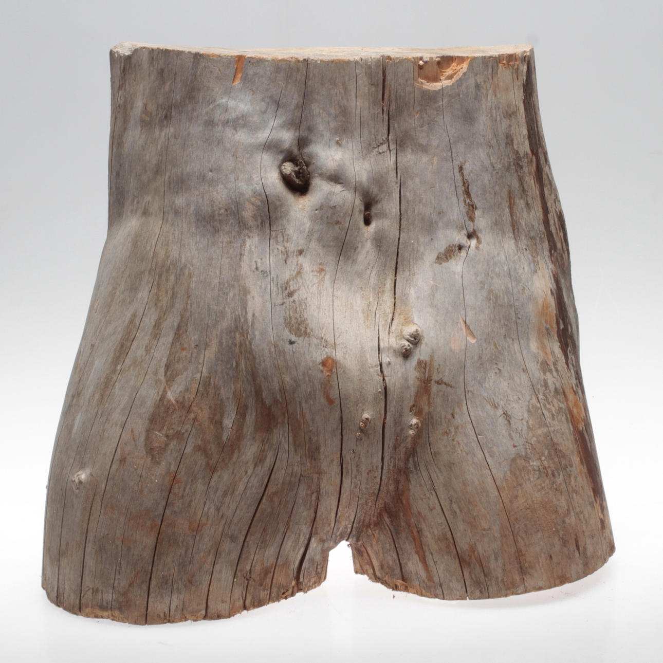 SKULPTUR, trästock.