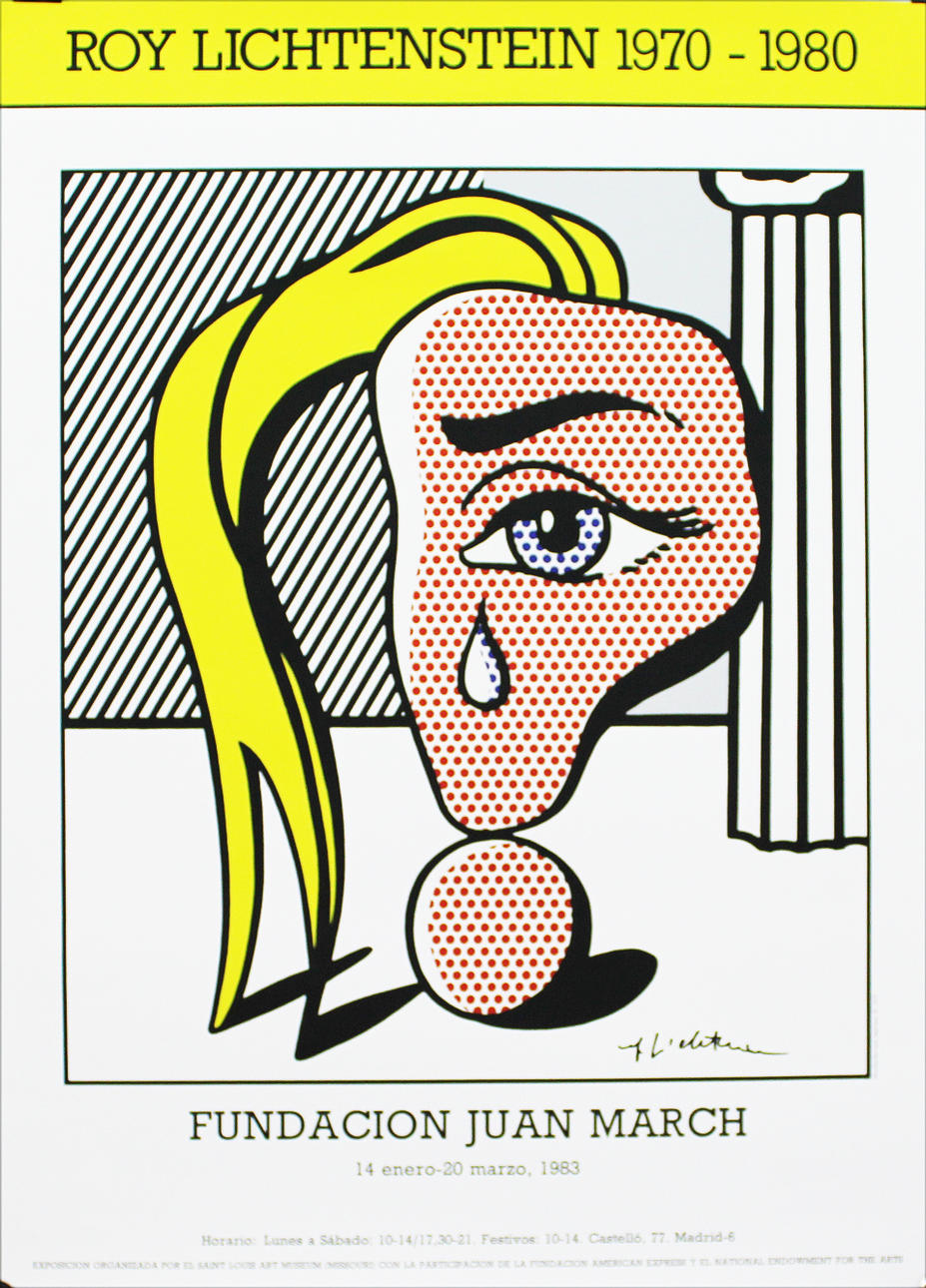ROY LICHTENSTEIN. Fundation Juan March 1983. Serigrafi. Signerad.
