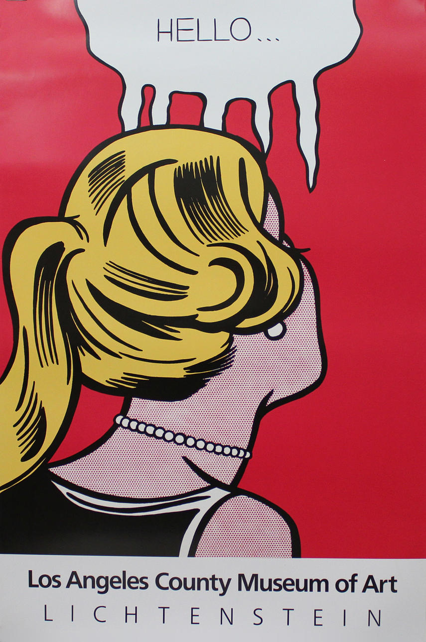 ROY LICHTENSTEIN. Cold Shoulder". (1963). Los Angeles County Museum of Art. 1987. Offsettryck. Osignerad.