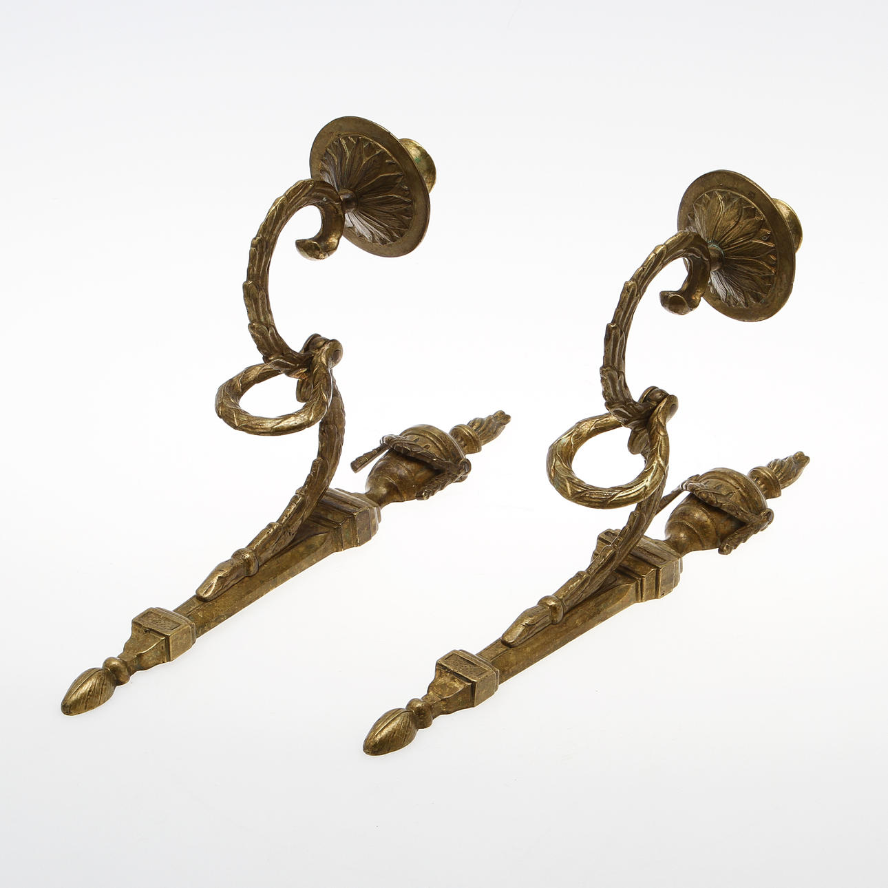 VÄGGLJUSSTAKAR, 1 par, empire-stil.