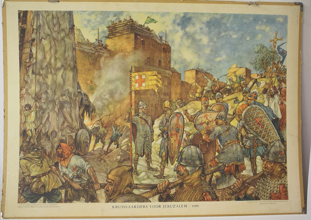 SKOLPLANSCH, korsriddare i jerusalem.