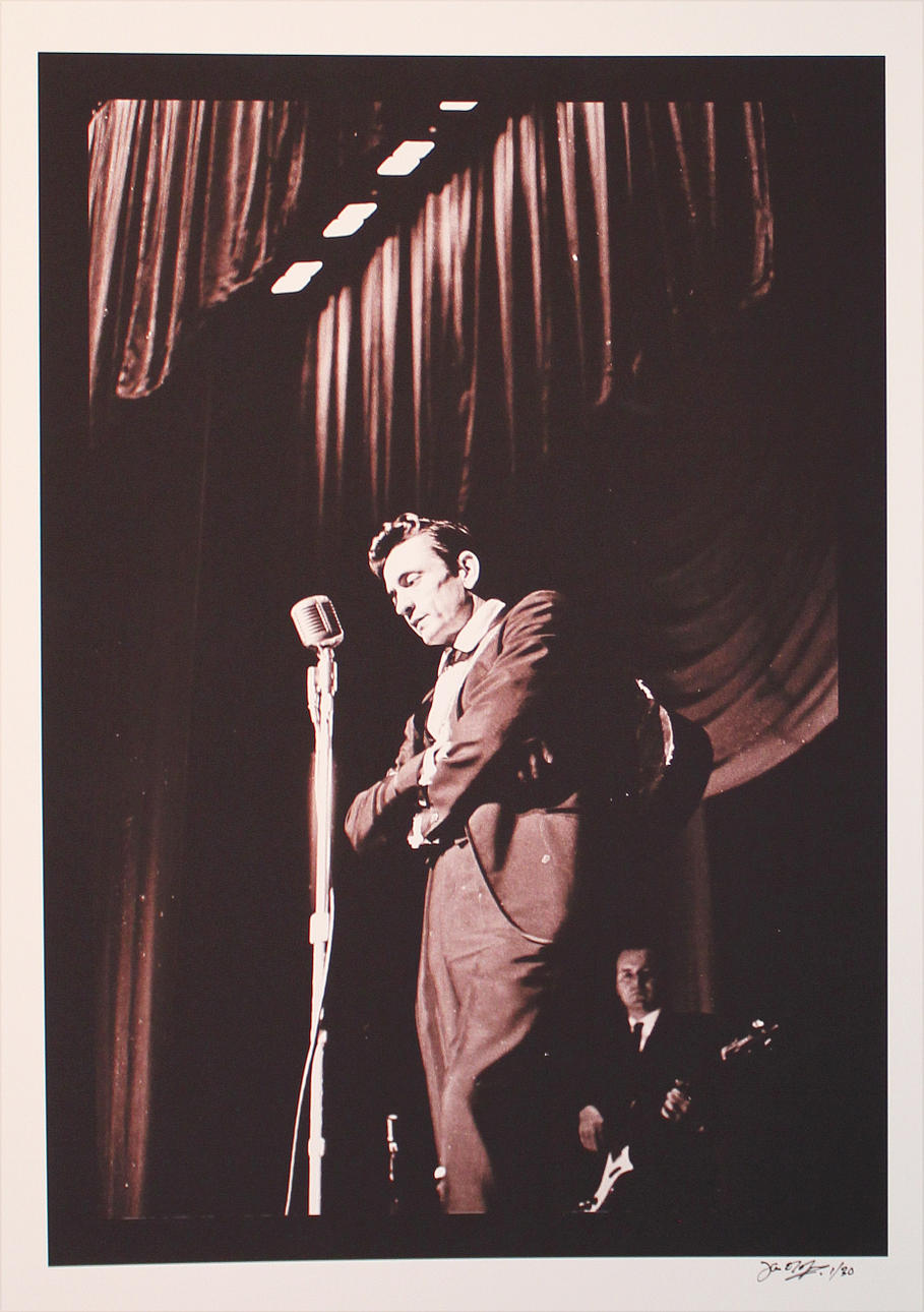 JAN OLOFSSON. Johnny Cash. Fotoprint. Signerad. 1/30.