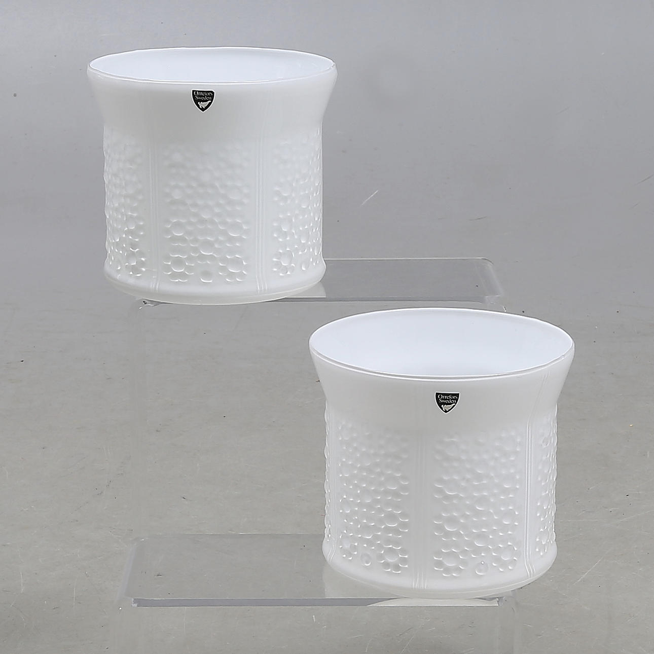 YTTERFODER ett par, glas, Orrefors.