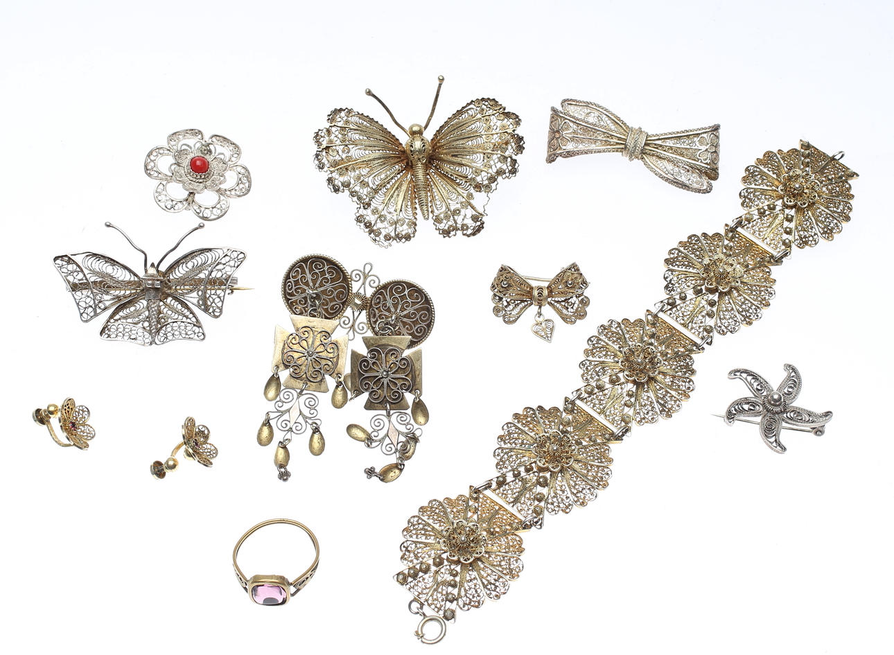 SMYCKEN, filigran, 10 delar.