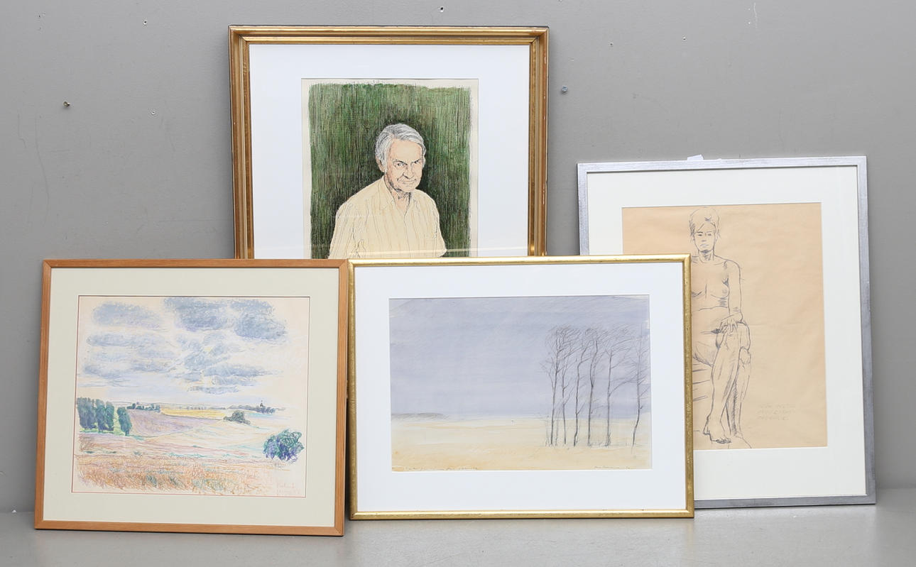 ÖSTGÖTAKONSTNÄRER. Olika tekniker, 4 st.